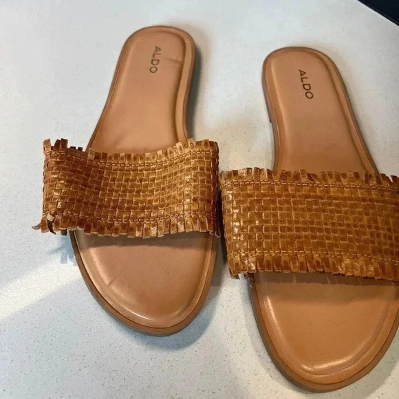 Aldo Flat Sandals Size 10 - Picture 1 of 4